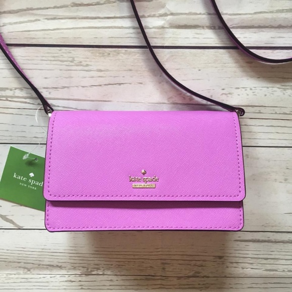 Kate Spade Arielle Morning Glory Purple Crossbody - Picture 2 of 8